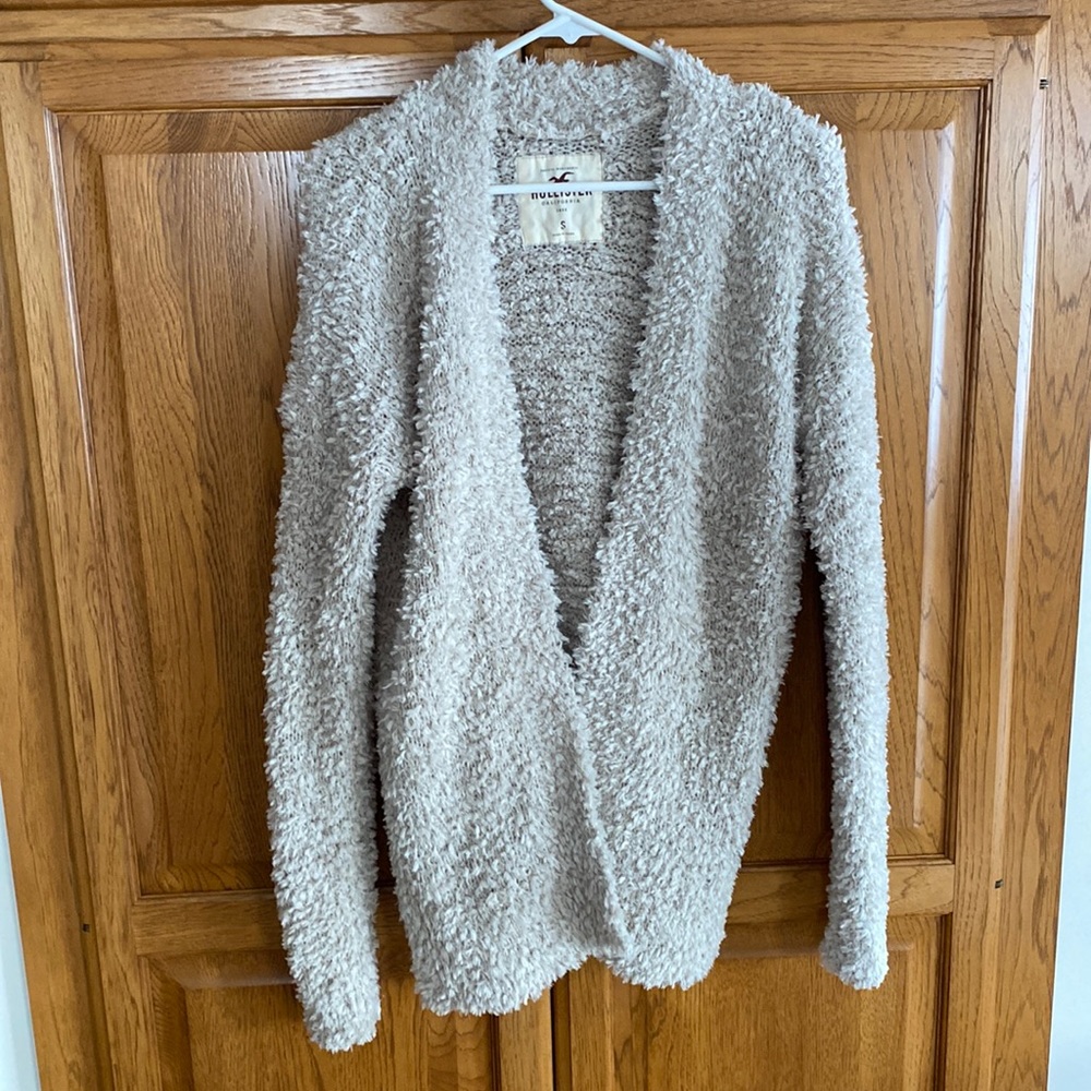 Hollister Sherpa Knitted Open Front Cardigan